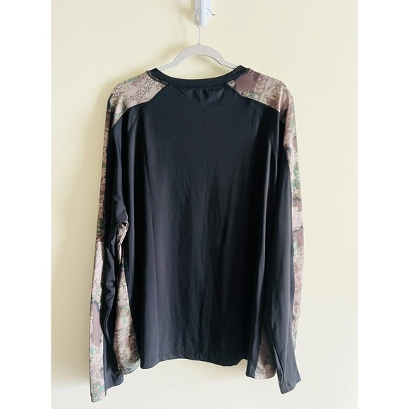 Men's Element Outdoors Lightweight Comp Long Hunting Layer Top L Camo Black NWT‎ - Picture 3 of 3